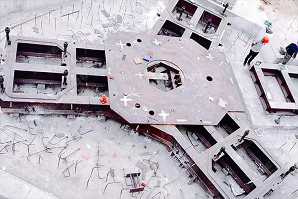 安徽年產(chǎn)60萬噸鋼渣線項目安裝現(xiàn)場