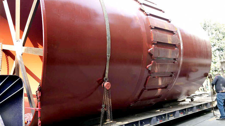 拉法基豪瑞水泥客戶Φ4×6.84m回轉(zhuǎn)窯筒體